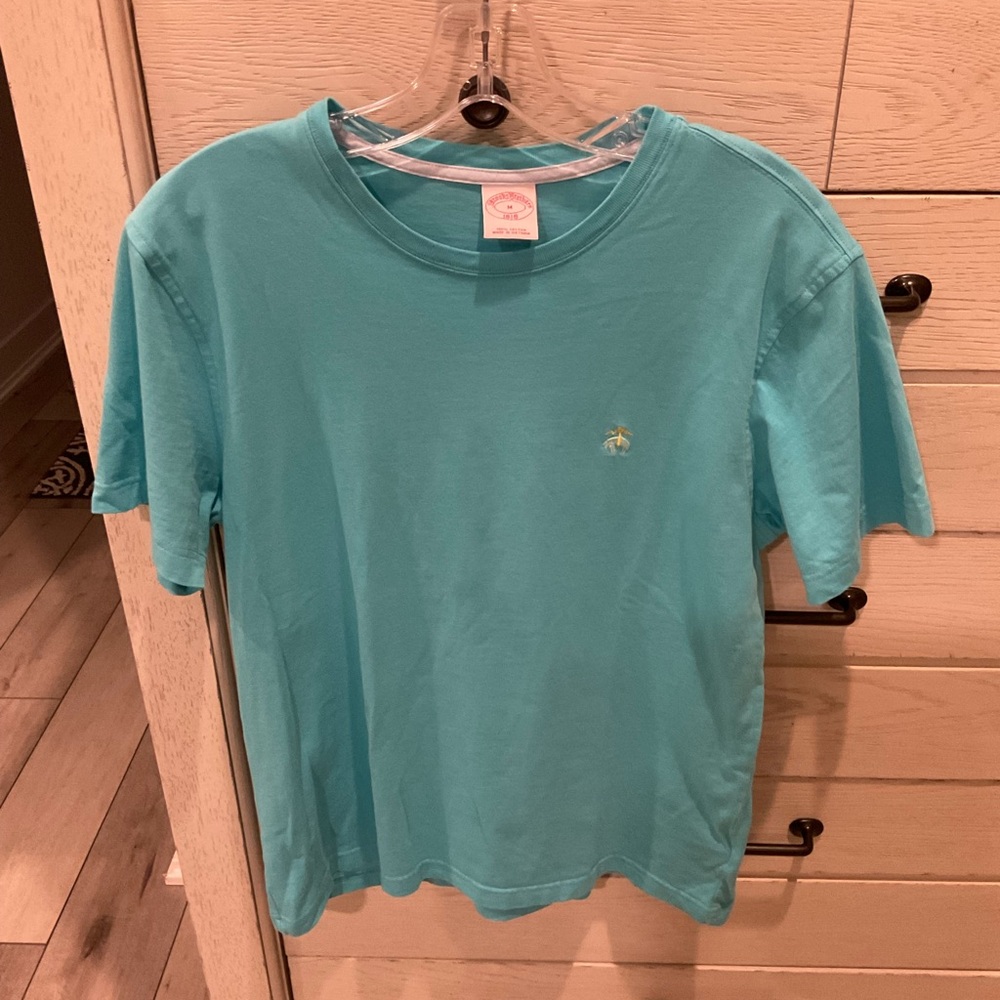 Brooks Brothers aqua T-shirt size medium